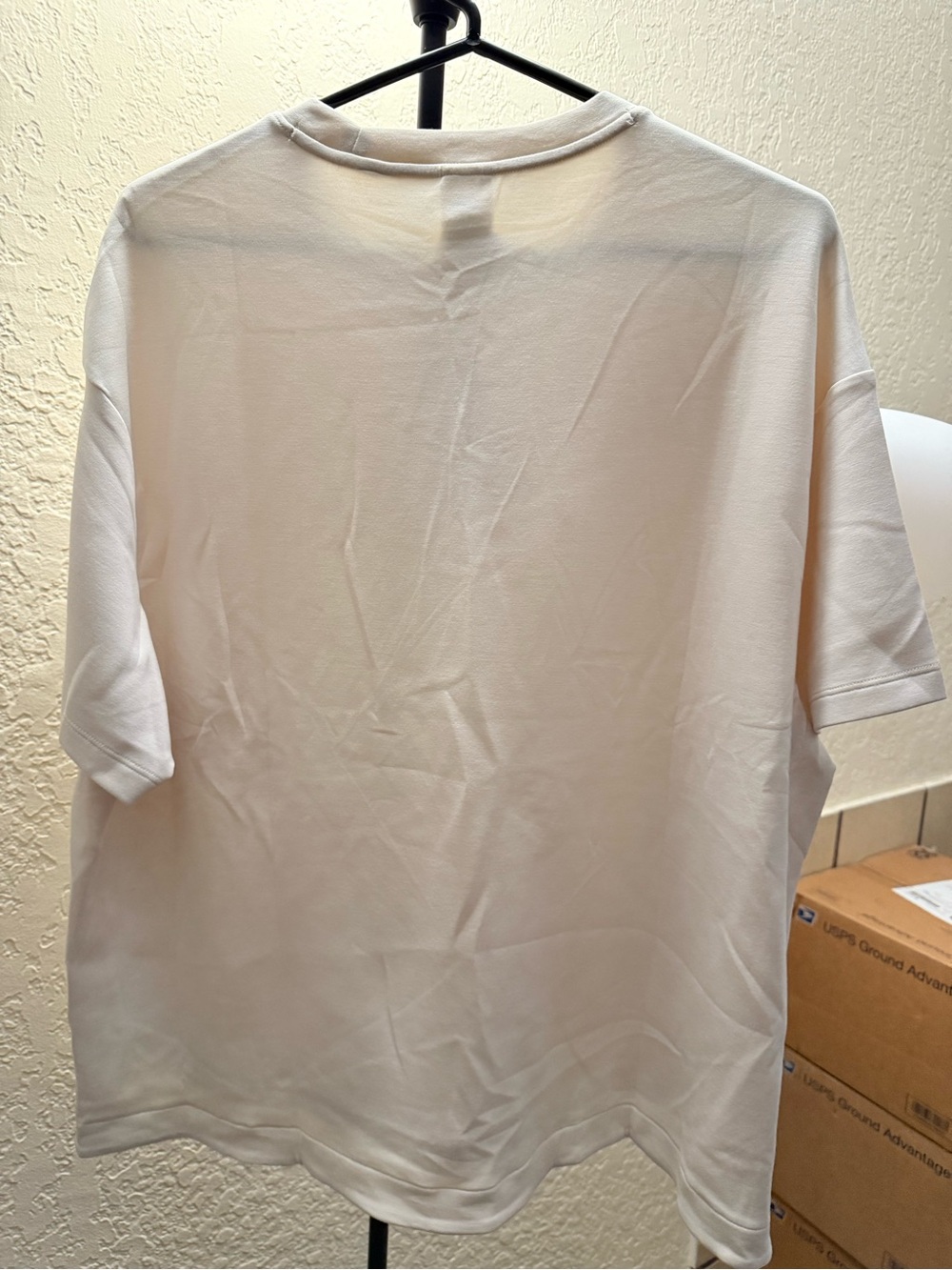 Women's Crew Short Sleeve Tee - Cream - Picture 3 of 5